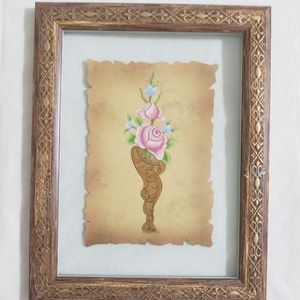 Art Works Wooden Frame With Bird NWOT